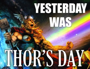 Asal perkataan Thuesday merujuk kepada Dewa Thor