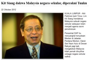 Apakah kita bersetuju dengan AGENDA yang mahu menjadikan Malaysia sebagai negara SEKULAR?