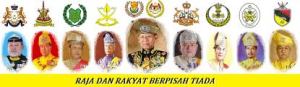 Raja Melayu yang menerajui 9 buah negeri menurut peruntukan Perlembangaan dan Undang-Undang Negeri 